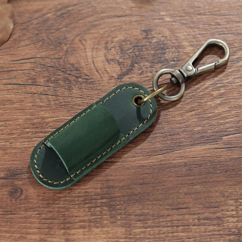 Pen Sleeve with Keychain Clip – Babylon Leather