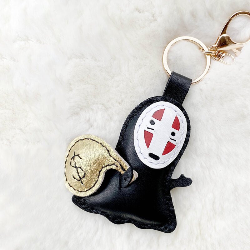 Faceless Spirit Keychain DIY Kit – Babylon Leather - Babylon LeatherBabylon LeatherSG20-Black-With Lanyard