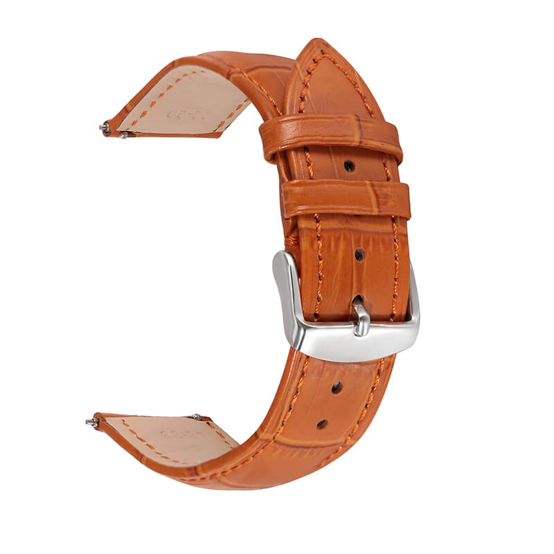 Bamboo-Textured Top Grain Leather Quick Release Watch Strap for Huawei GT2, Honor and Amazfit – Babylon Leather