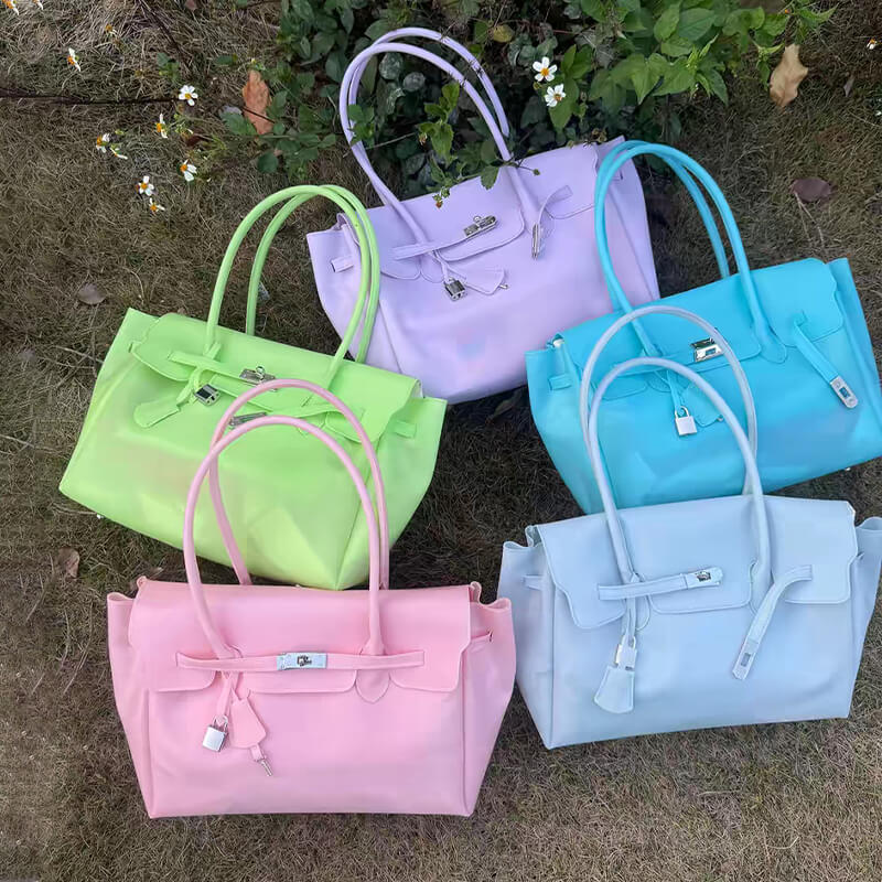 [$360+] Birkin-Style Macaron Jelly Bag - Babylon Leather