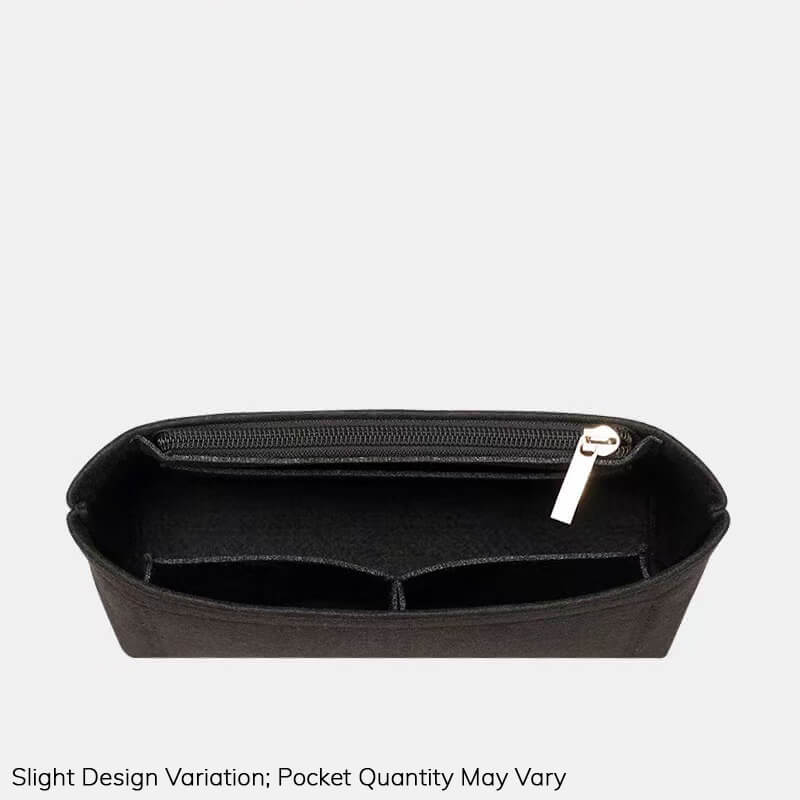 Felt Bag Insert Organizer for Diane-Style Baguette Bags - Babylon LeatherBabylon LeatherQZ07-Black