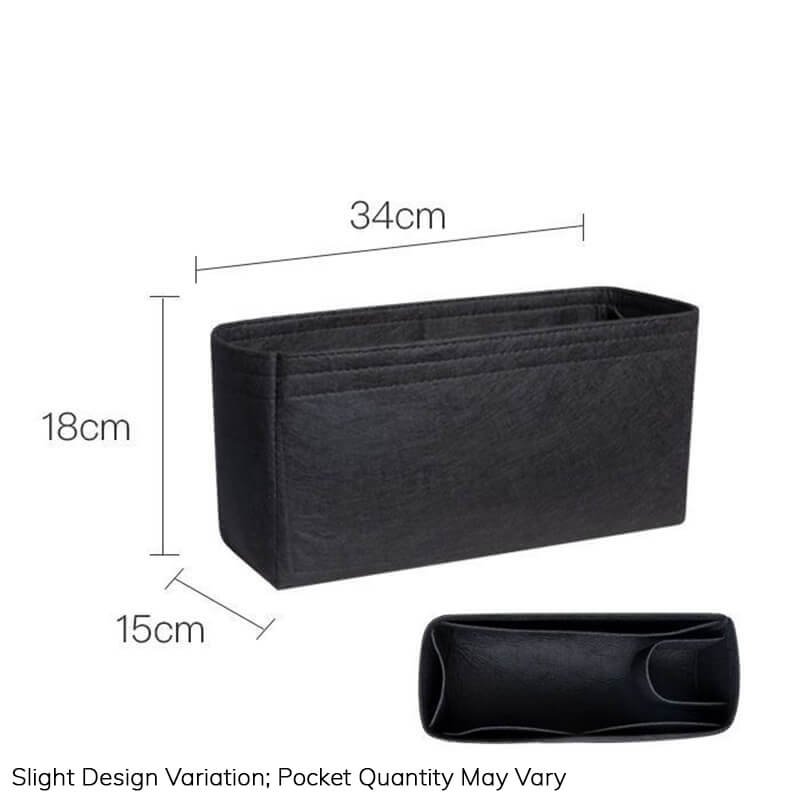 Felt Bag Insert Organizer for Garden Party 30/36-Style Bags - Babylon LeatherBabylon LeatherQZ04-Black-36-inch-Zipperless