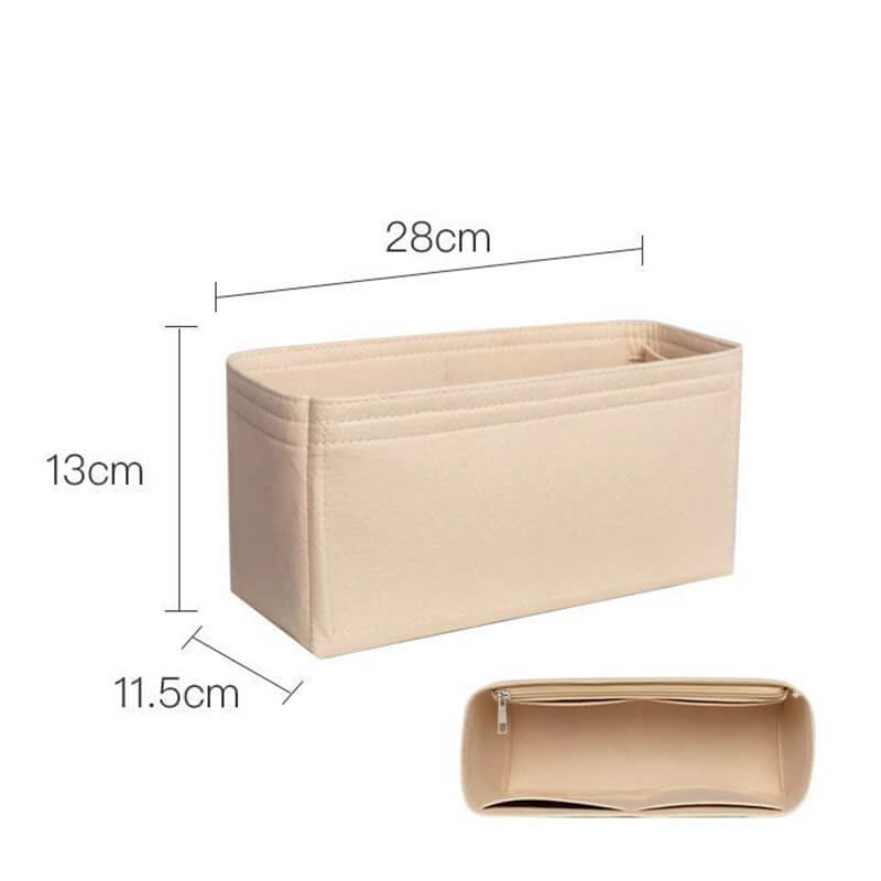 Felt Bag Insert Organizer for Garden Party 30/36-Style Bags - Babylon LeatherBabylon LeatherQZ04-Khaki-30-inch-Single Zipper + 4 Compartments
