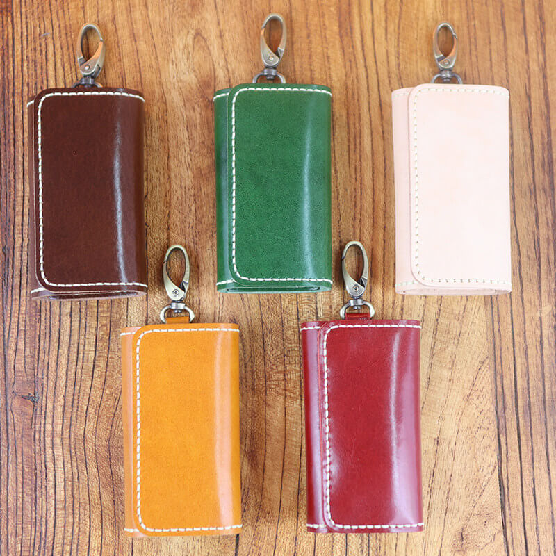 Men's Belt-Loop Key Case Veg Tanned Leather DIY Kit – Babylon Leather