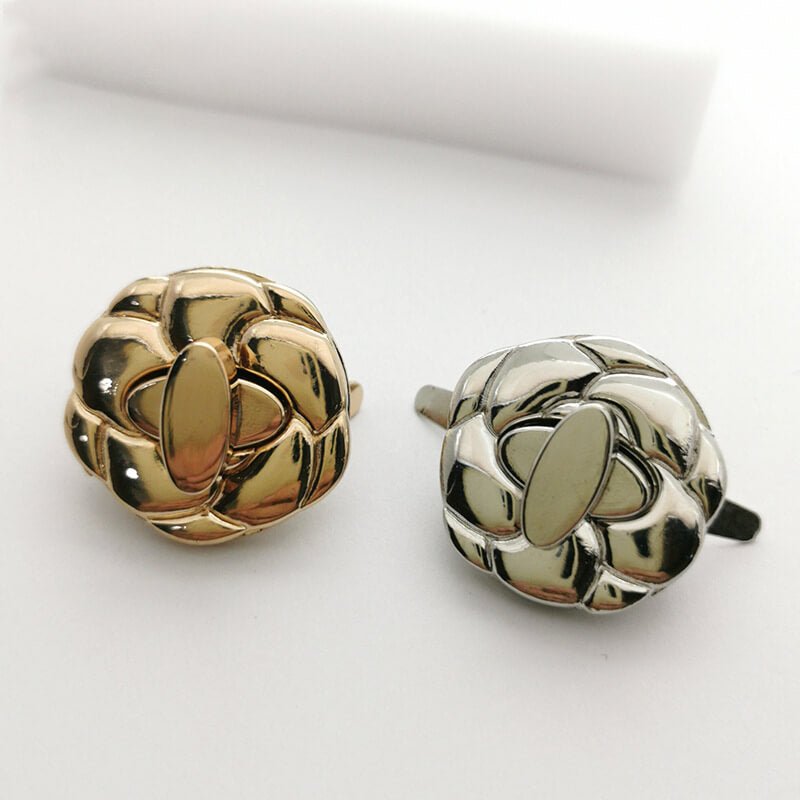 Flower Turn Lock Clasp - Babylon Leather - Babylon LeatherBabylon LeatherJY17-Gold