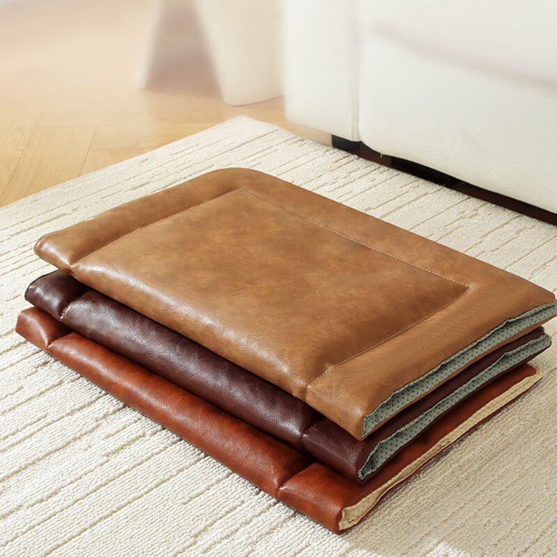 Four-Season Cooling Pet Bed Mat – Babylon Leather - Babylon LeatherBabylon LeatherPP37-Khaki-XS
