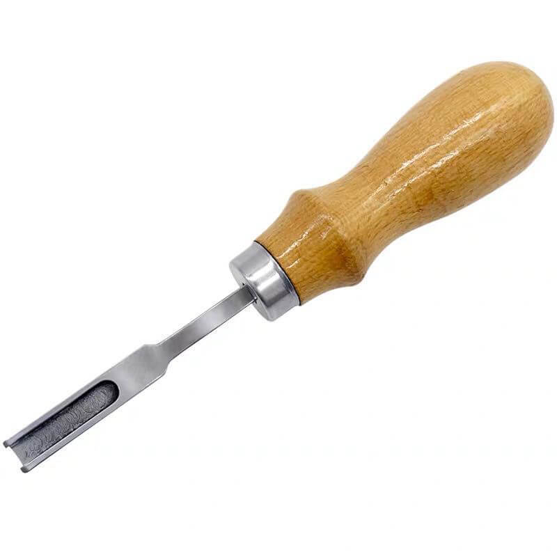 French Wide Edge Beveler Wood Handle Alloy Steel – Babylon Leather - Babylon LeatherBabylon LeatherXH28-Edge Beveler