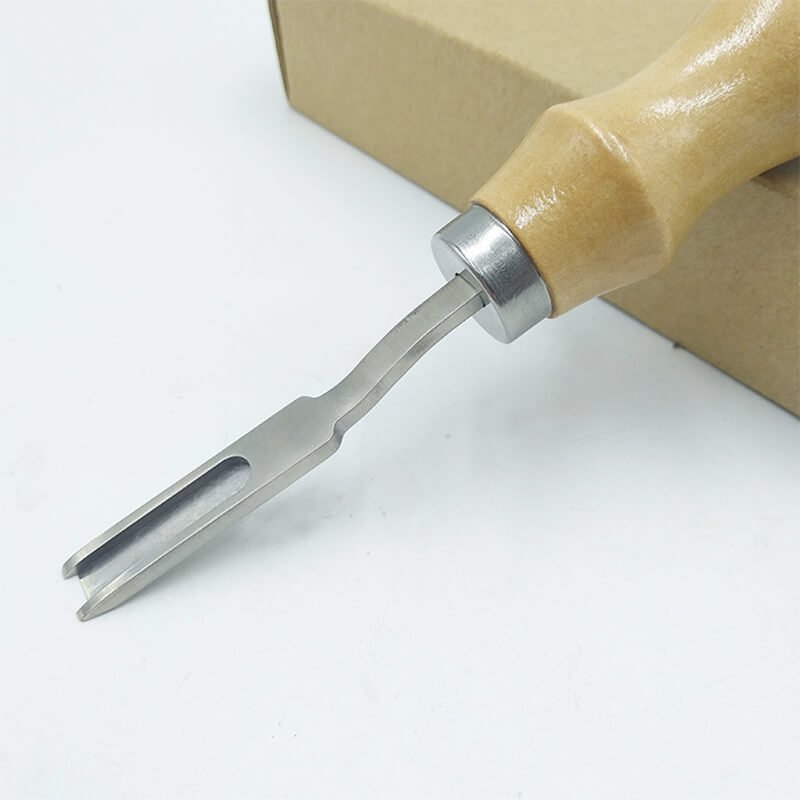 French Wide Edge Beveler Wood Handle Alloy Steel – Babylon Leather - Babylon LeatherBabylon LeatherXH28-Edge Beveler