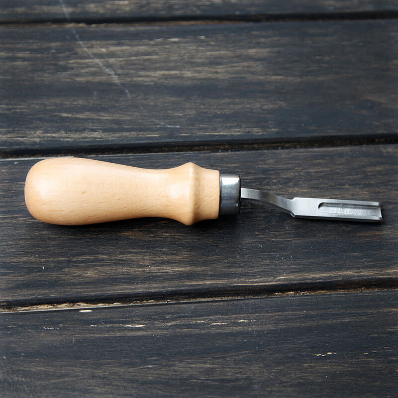 French Wide Edge Beveler Wood Handle Alloy Steel – Babylon Leather - Babylon LeatherBabylon LeatherXH28-Edge Beveler