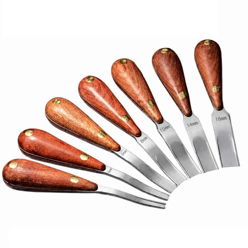 French Wide Skiving Groover Pear Wood Handle – Babylon Leather - Babylon LeatherBabylon LeatherXH49-4mm