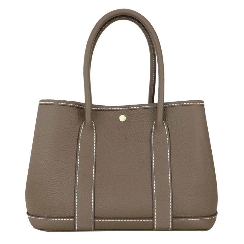 Garden Party Leather Tote Bag DIY Kit – Babylon Leather - Babylon LeatherBabylon LeatherSY05 - Caramel & White - Large - White