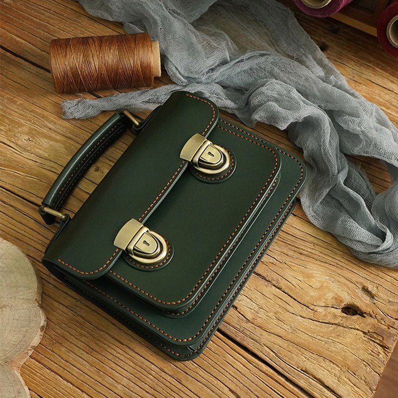Genuine Leather Double - layer Messenger Bag DIY Kit – Babylon Leather - Babylon LeatherBabylon LeatherFJ05-Coffee
