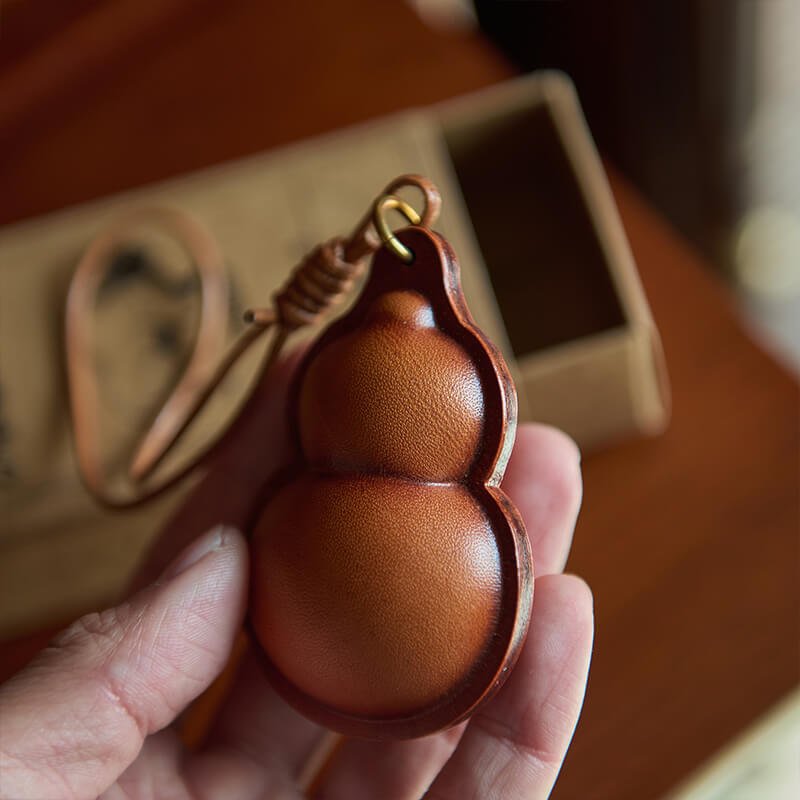 Gourd Leather Bag Charm – Babylon Leather - Babylon LeatherBabylon LeatherLZ94-Green