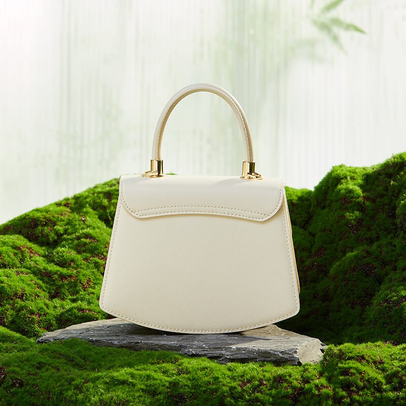 Grace Arc Leather and Silk Saddle Bag – Babylon Leather - Babylon LeatherBabylon LeatherTX166-White