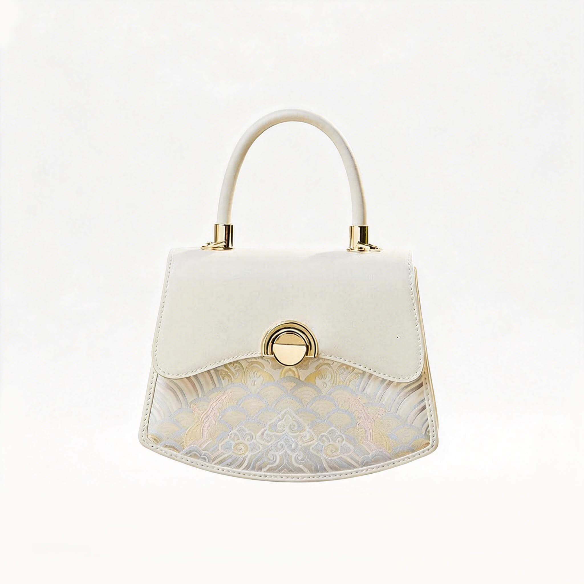 Grace Arc Leather and Silk Saddle Bag – Babylon Leather - Babylon LeatherBabylon LeatherTX166-White