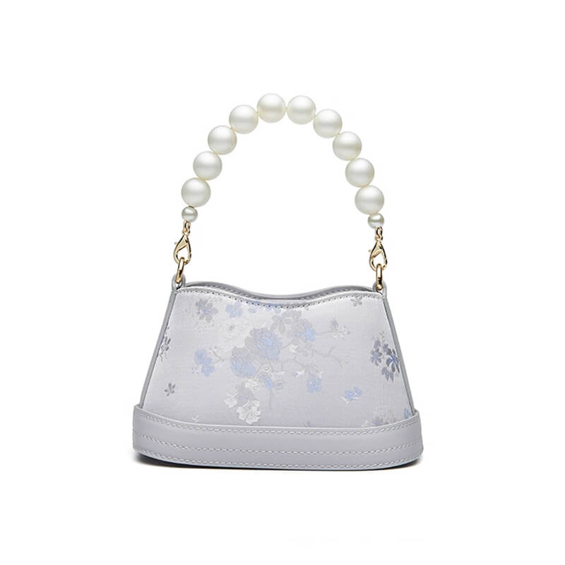Grace in Hand Leather and Silk Handbag – Babylon Leather - Babylon LeatherBabylon LeatherTX187-Light Purple