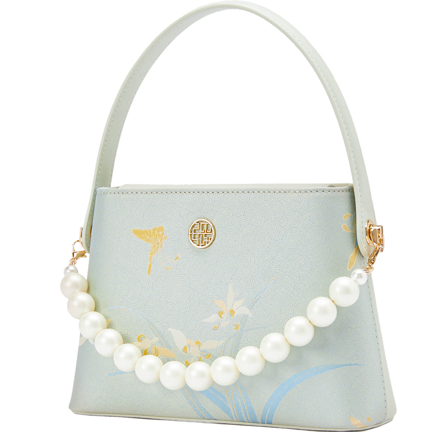 Grace in Still Air Leather and Silk Handbag – Babylon Leather - Babylon LeatherBabylon LeatherTX183-Light Green