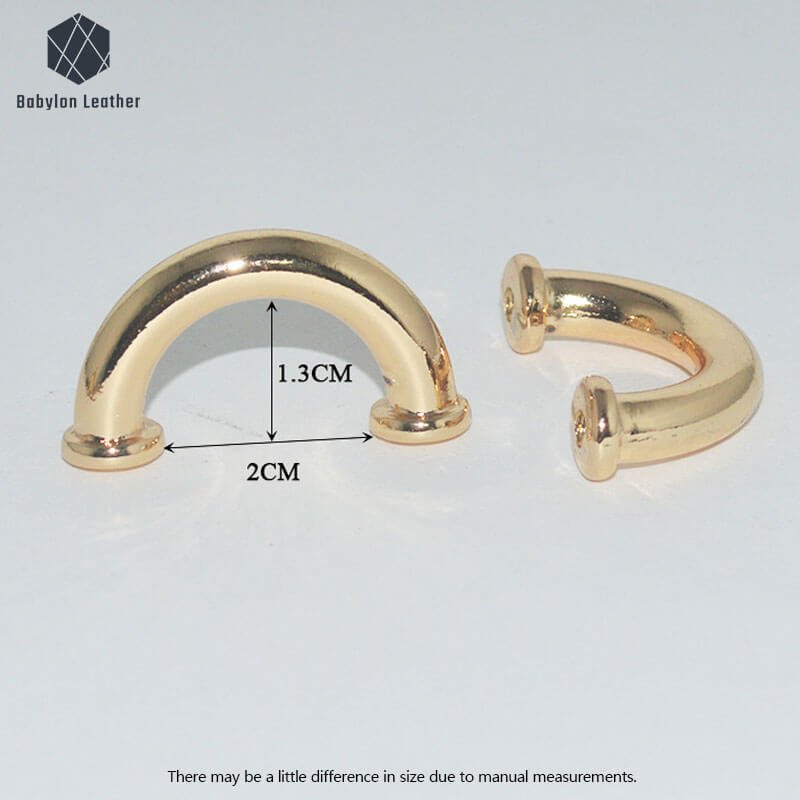 Half Round Arch Bridge Shape Connector Strap Buckle（2 PACK） - Babylon LeatherBabylon LeatherCSR-006
