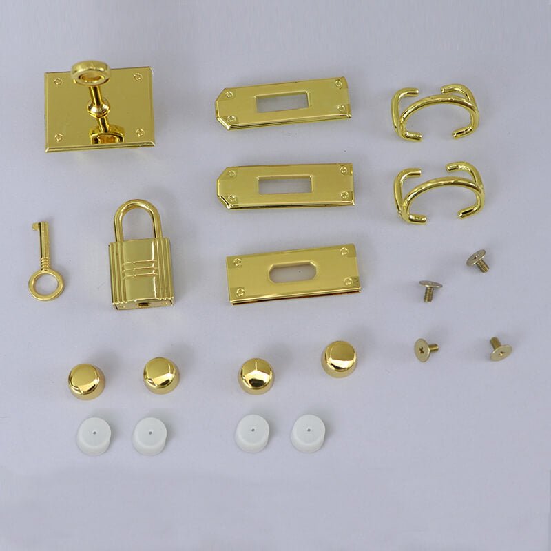 Hardware Kit For Kelly-Style Leather Bag – Babylon Leather - Babylon LeatherBabylon LeatherSY34-HW-Gold-L