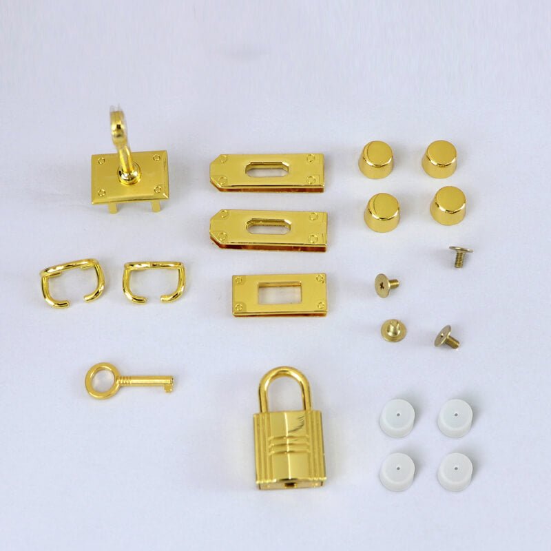Hardware Kit For Kelly-Style Leather Bag – Babylon Leather - Babylon LeatherBabylon LeatherSY34 & SYR06-HW-Gold-S