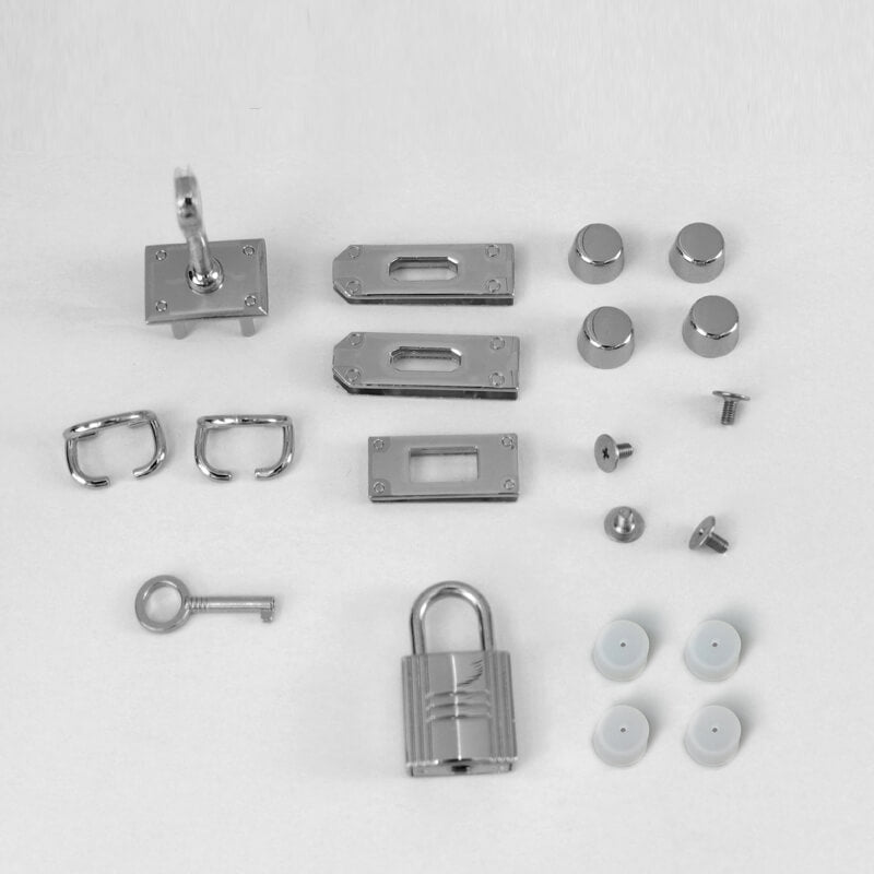 Hardware Kit For Kelly-Style Leather Bag – Babylon Leather - Babylon LeatherBabylon LeatherSY34 & SYR06-HW-Silver-S