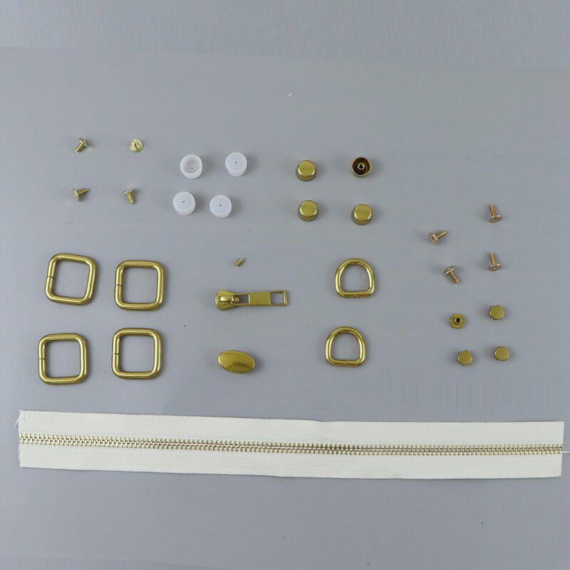 Hardware Kit for Printed Leather Tote Bag – Babylon Leather - Babylon LeatherBabylon LeatherSY79 & SY80 & SYR24-HW-Gold-L-Khaki