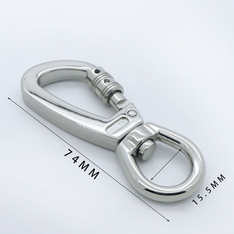 Heavy-Duty Swivel Snap Hook - Babylon Leather - Babylon LeatherBabylon LeatherJY04-Silver-15.5mm