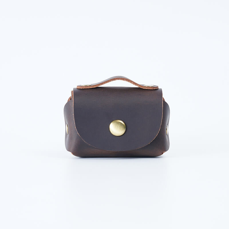 Japanese Coin Pouch Cable Organizer – Babylon Leather - Babylon LeatherBabylon LeatherAN75-Coffee