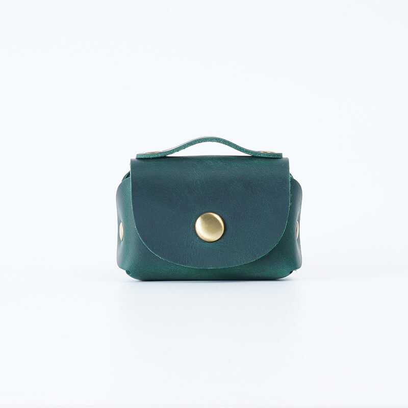 Japanese Coin Pouch Cable Organizer – Babylon Leather - Babylon LeatherBabylon LeatherAN75-Dark Green