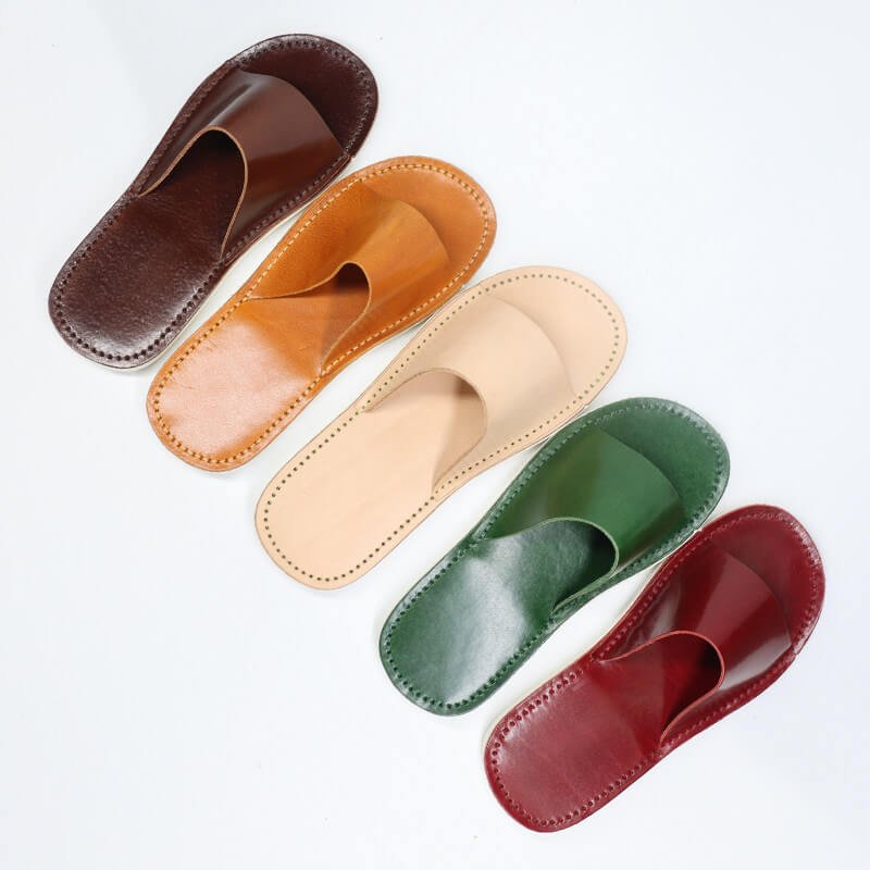 Japanese Slide Sandals Veg Tanned Leather DIY Kit – Babylon Leather - Babylon LeatherBabylon LeatherCY16-US 5–6  EU 36–37-Coffee