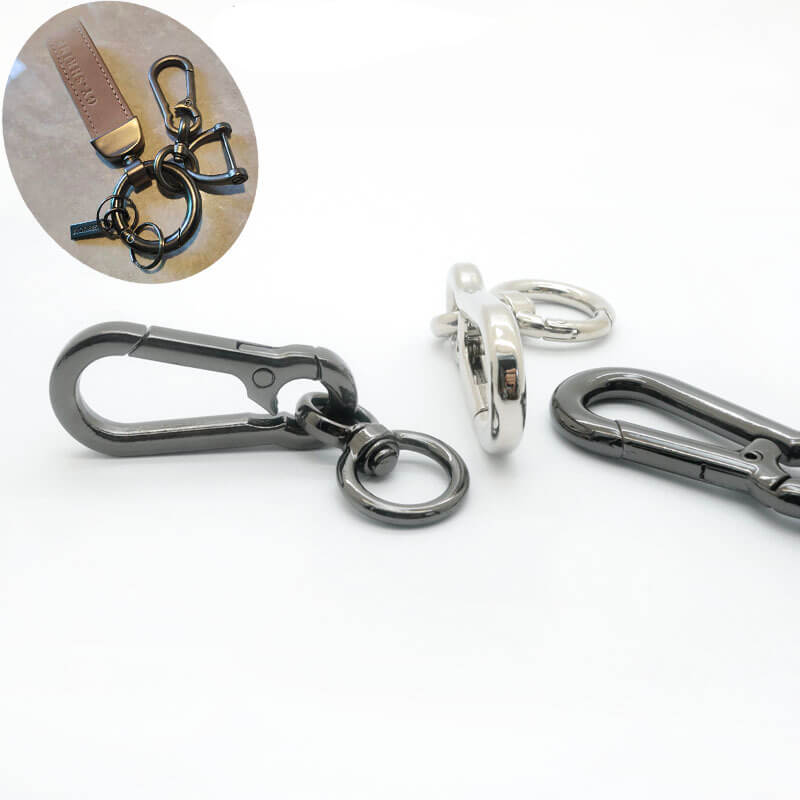 Keychain Swivel Lobster Clasp - Babylon Leather - Babylon LeatherBabylon LeatherJY12-Gold-13mm