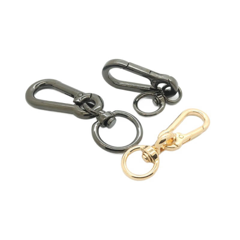 Keychain Swivel Lobster Clasp - Babylon Leather - Babylon LeatherBabylon LeatherJY12-Gold-13mm