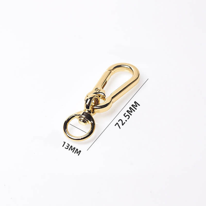 Keychain Swivel Lobster Clasp - Babylon Leather - Babylon LeatherBabylon LeatherJY12-Gold-13mm