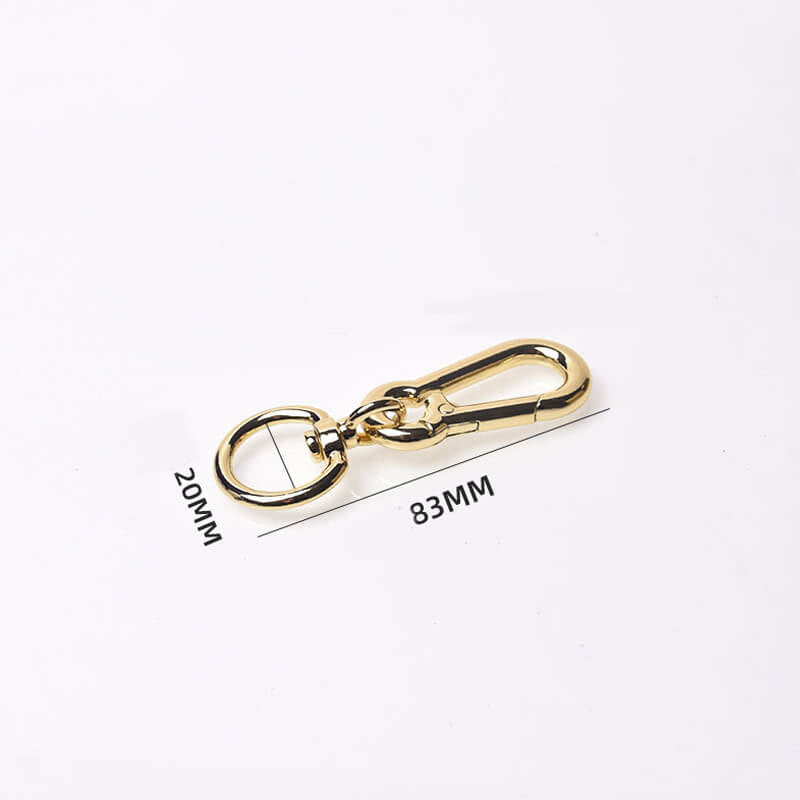 Keychain Swivel Lobster Clasp - Babylon Leather - Babylon LeatherBabylon LeatherJY12-Gold-20mm