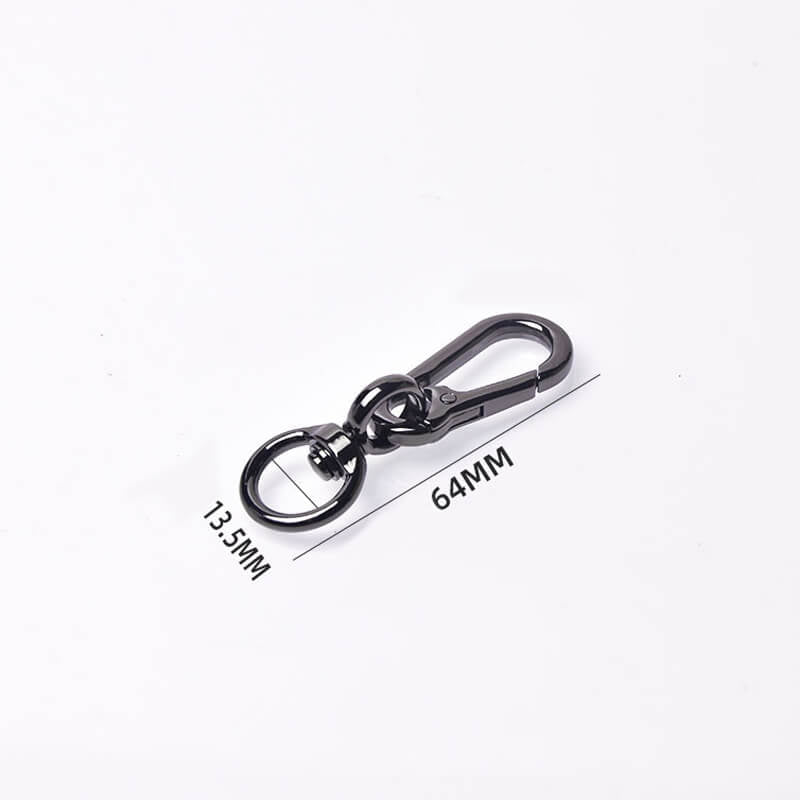 Keychain Swivel Lobster Clasp - Babylon Leather - Babylon LeatherBabylon LeatherJY12-Gunmetal-13.5mm