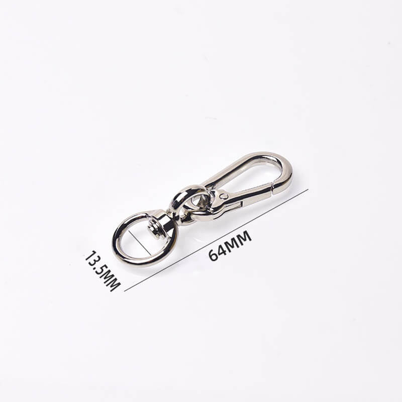 Keychain Swivel Lobster Clasp - Babylon Leather - Babylon LeatherBabylon LeatherJY12-Silver-13.5mm