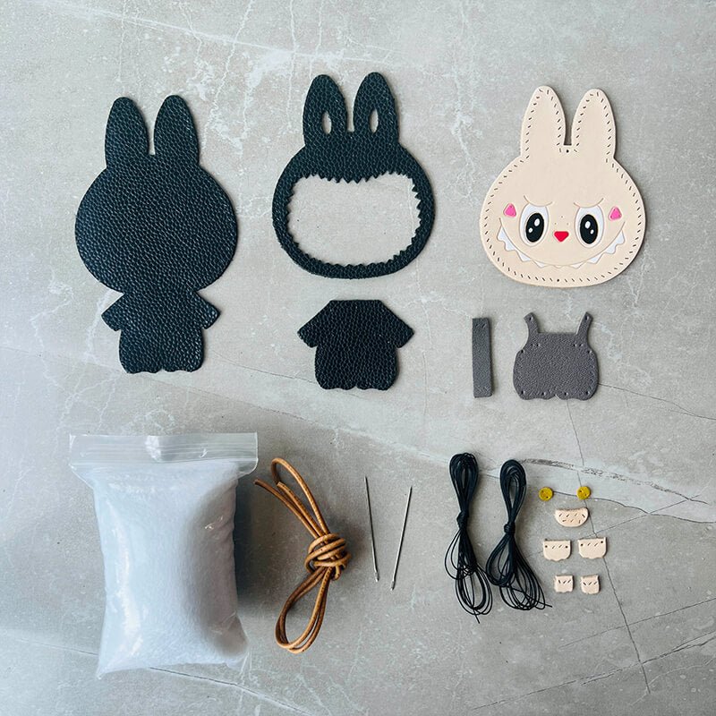 Labubu Leather Charm DIY Kit – Babylon Leather - Babylon LeatherBabylon LeatherSG02-Black