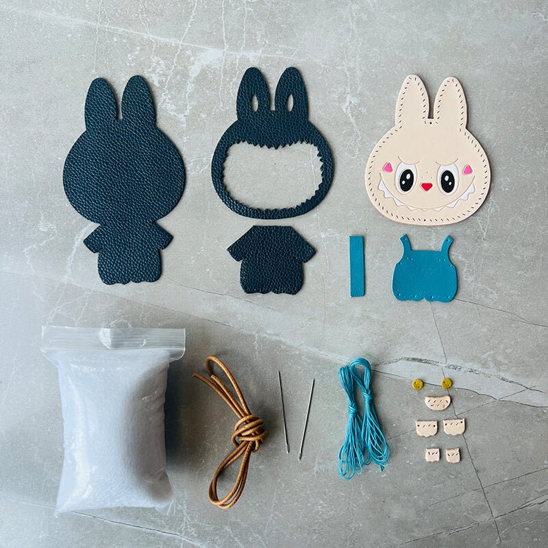 Labubu Leather Charm DIY Kit – Babylon Leather - Babylon LeatherBabylon LeatherSG02-Blue