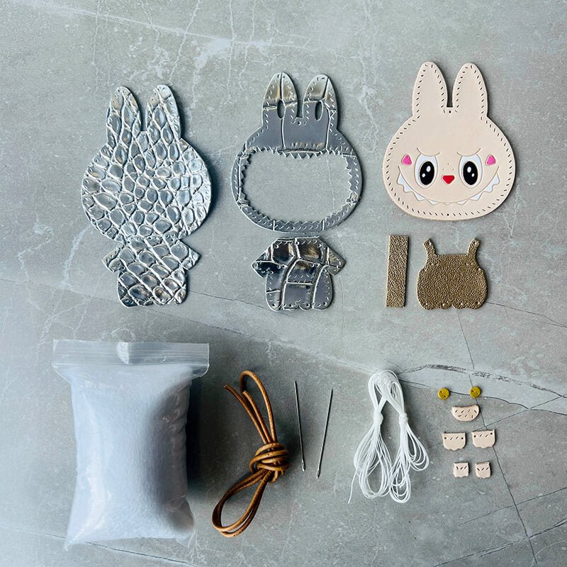 Labubu Leather Charm DIY Kit – Babylon Leather - Babylon LeatherBabylon LeatherSG02-Silver