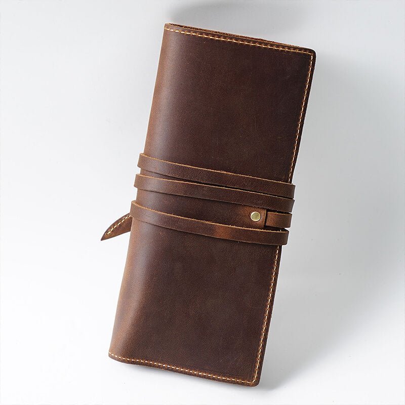 Large Leather Pen Roll Multi-Slot – Babylon Leather - Babylon LeatherBabylon LeatherAN27-Coffee