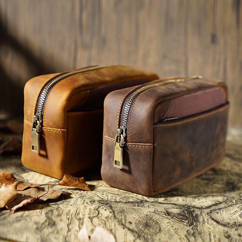 Large Leather Pencil Box with Flap – Babylon Leather - Babylon LeatherBabylon LeatherAN38-Brown