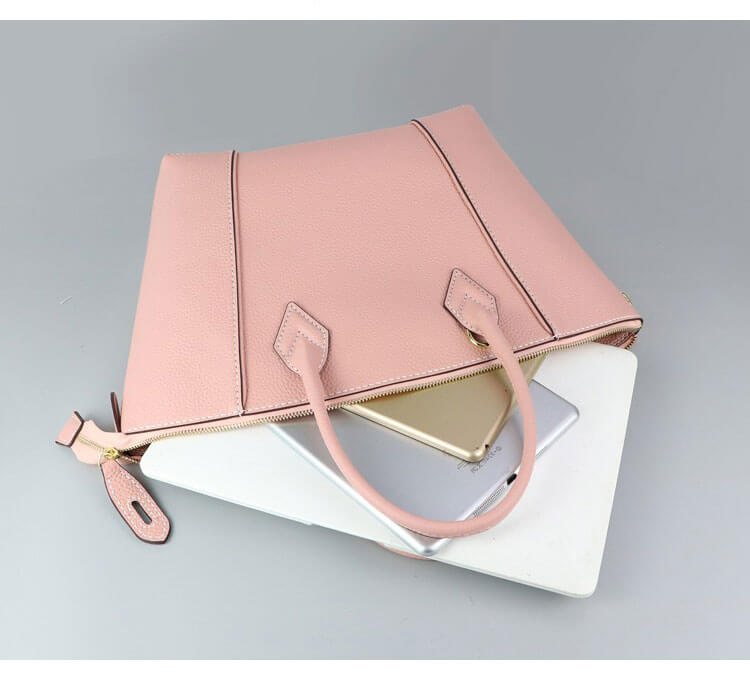 Large Leather Tote Bag DIY Kit for Beginners – Babylon Leather - Babylon LeatherBabylon LeatherSY32 - Matching Color - Lychee Pattern Leather - Pink