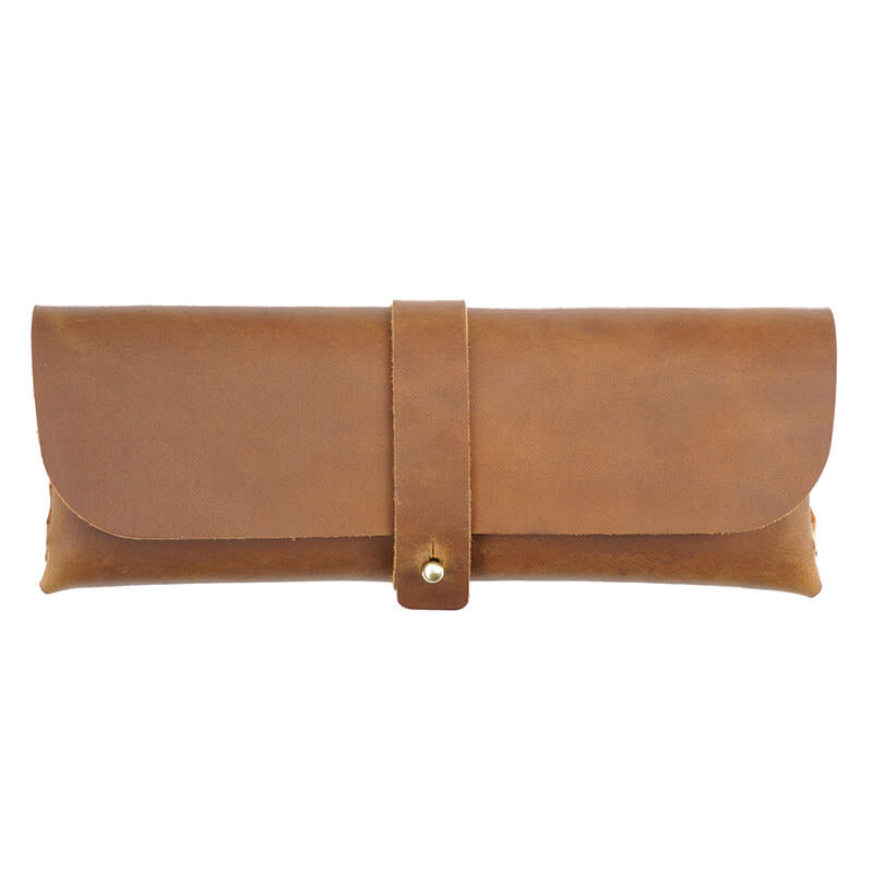 Large Zip Pencil Case – Babylon Leather - Babylon LeatherBabylon LeatherAN29-Brown