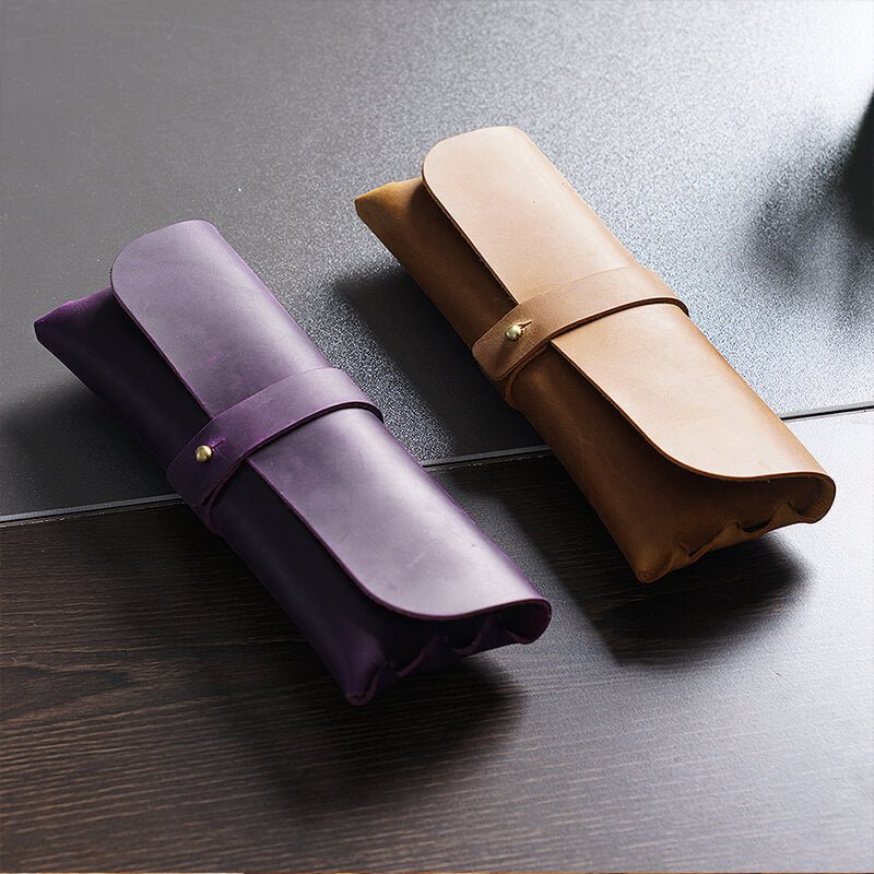 Large Zip Pencil Case – Babylon Leather - Babylon LeatherBabylon LeatherAN29-Brown
