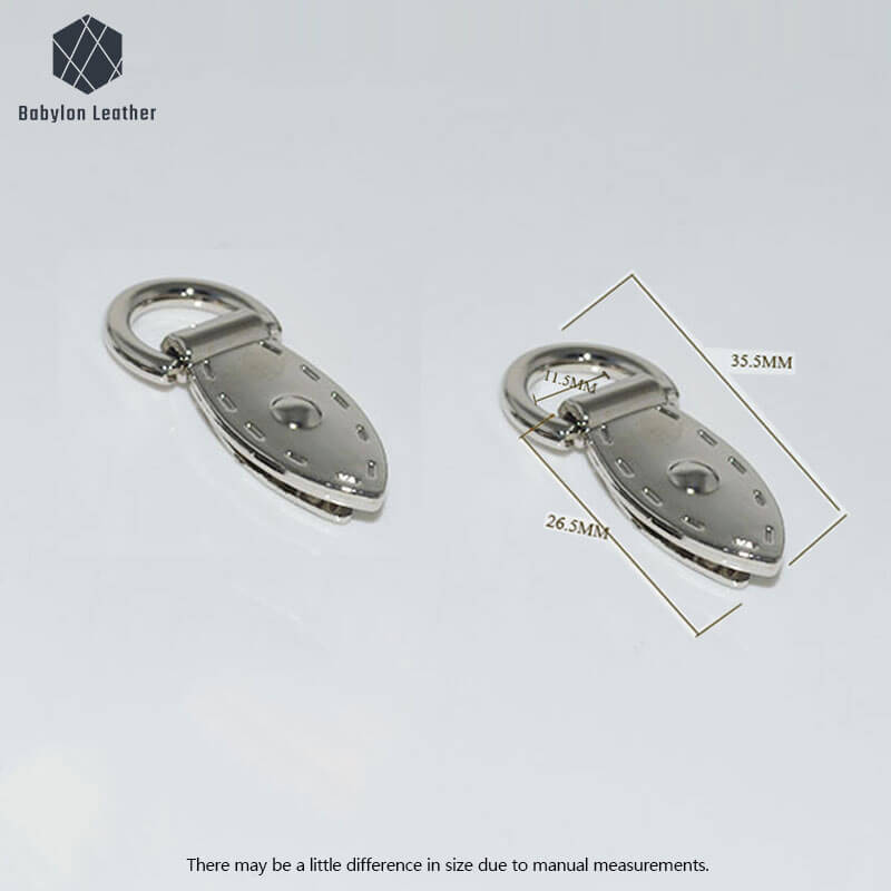Leaf Shape Creative Shoulder Strap Connector Strap Buckle（2 PACK） - Babylon LeatherBabylon LeatherCSB - 149 - Silver