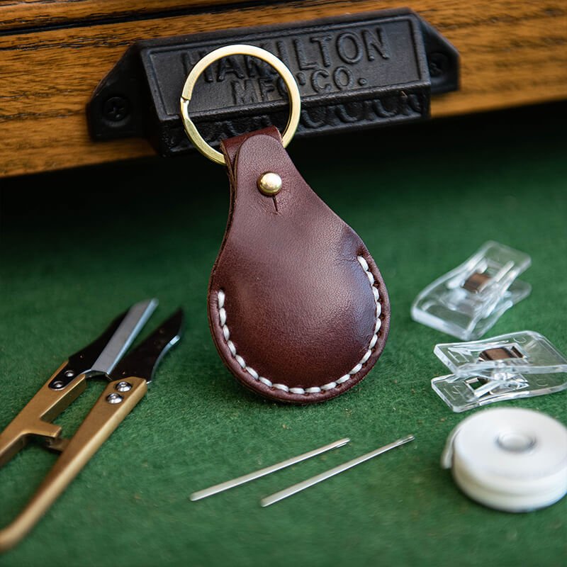 Leather Air Tag Case DIY Craft Kits – Babylon Leather - Babylon LeatherBabylon LeatherLZ50-Coffee-Veg Tan Leather