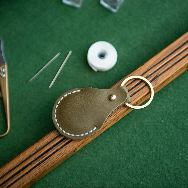 Leather Air Tag Case DIY Craft Kits – Babylon Leather - Babylon LeatherBabylon LeatherLZ50-Green-Soft Leather
