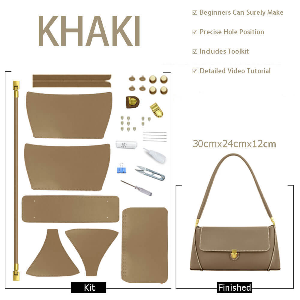 Diy Shoulder Bag Tutorial Leather Baguette Shoulder Bag DIY Kit - Main Image
