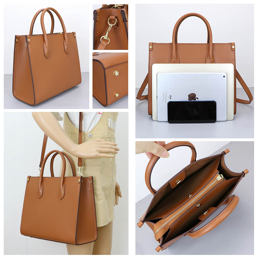 Leather Commuter Tote Bag DIY Craft Kit – Babylon Leather - Babylon LeatherBabylon LeatherSY125-Coffee-Color-Matched