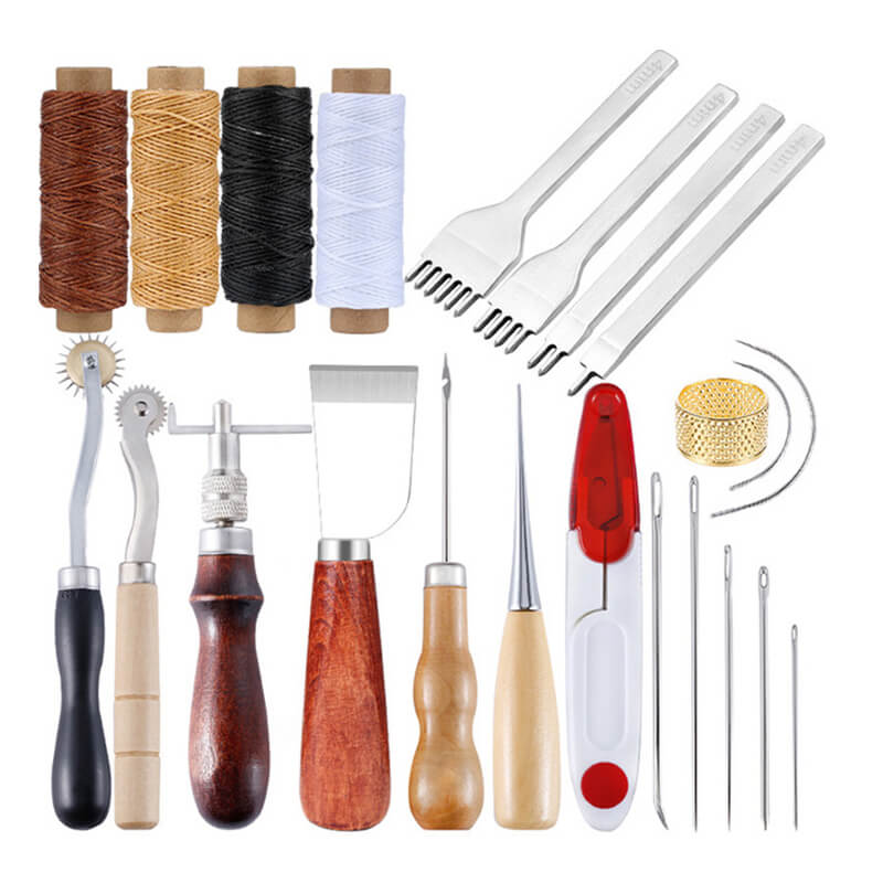Leather Craft Hand Tool Set for Bags and Small Goods - Babylon Leather - Babylon LeatherBabylon LeatherXH84-Sets (17Pcs)